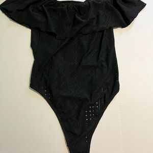 SHEIN Curve Black Bodysuit